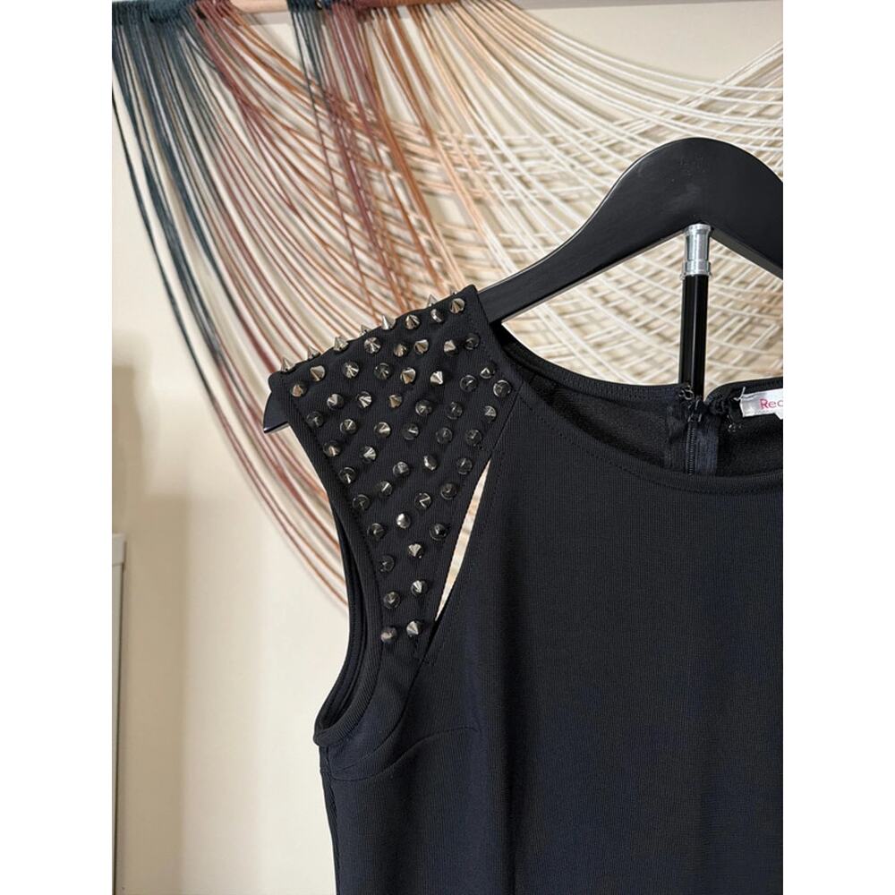 Little black dress with studs cut out top EUC M - Picture 2 of 5